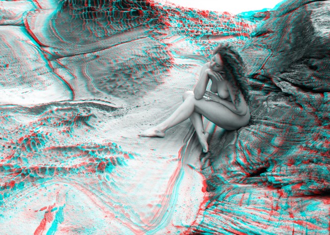 Ella Amongst the Rocks 3D